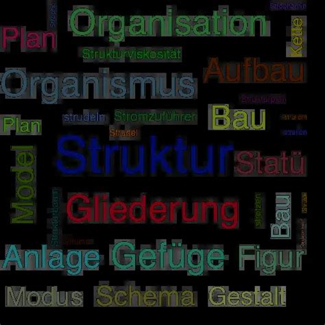 Struktur Synonym Lexikothek Ein Anderes Wort F R Struktur