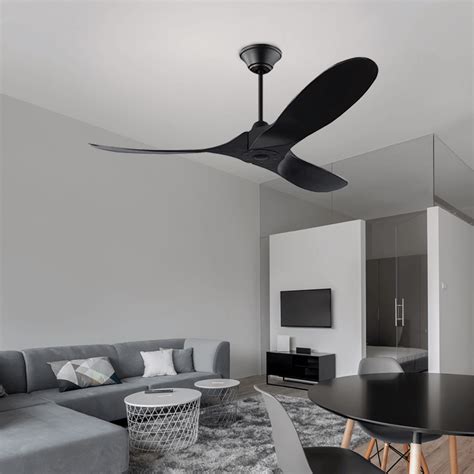 52-Inch Remote Control Black Ceiling Fan - XCWIIE Ceiling Fan