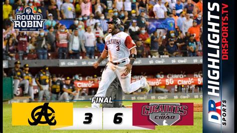 Resumen Águilas Cibaeñas vs Gigantes del Cibao 27 DIC 2021 Serie