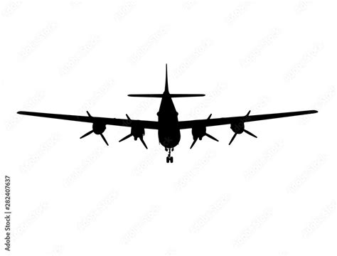 military aircraft silhouette isolated vector Stock Vector | Adobe Stock