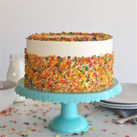 Cake by Courtney: Fruity Pebbles Cake with Vanilla Buttercream