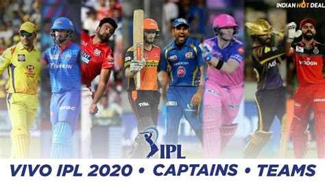 Dream11 IPL 2020 Captain List Captain List Of All 8 Teams