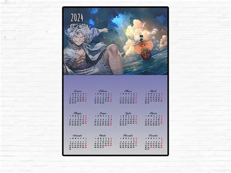 One Piece Gear 5 Kalender 2024 Etsy De