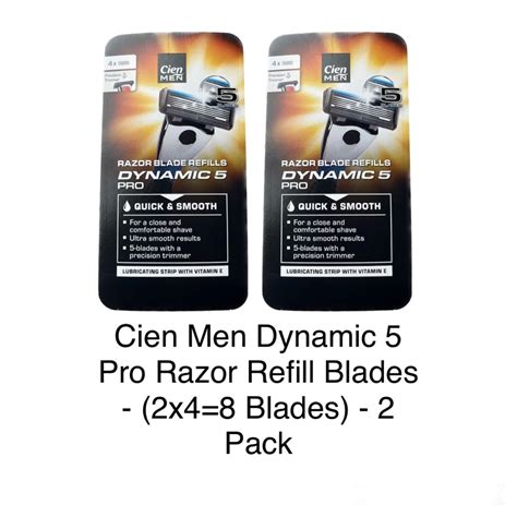 Cien Men Dynamic 5 Pro Razor Refill Blades 4x 8x Both Blades EBay