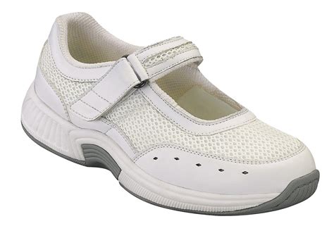 Orthofeet 854 Bristol Womens Athletic Mary Jane Shoe Diabetic Shoes