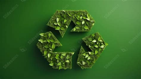 Fondo Icono De Reciclaje Ecológico En 3D Que Ilustra La Importancia De