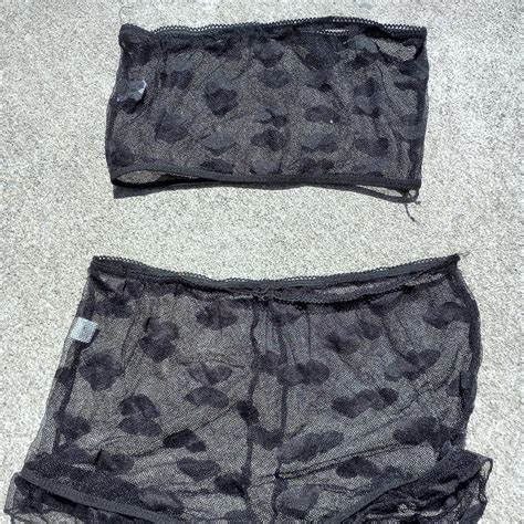 Cute Lil Mesh Lingerie Set From Amazon Size Depop