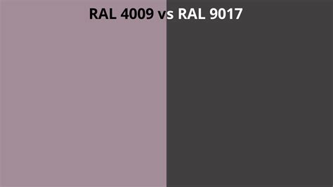 Ral 4009 Vs 9017 Ral Colour Chart Uk