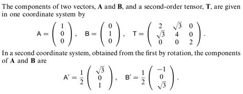 tensors - Matrix for vector transformation - Mathematics Stack Exchange