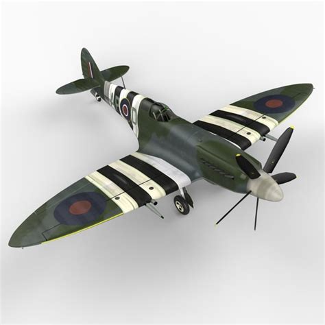 3d spitfire fighter aircraft model