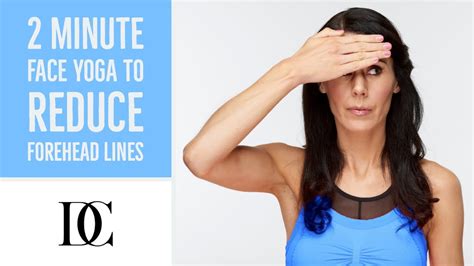 2 Minute Face Yoga To Reduce Forehead Lines Youtube