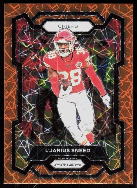 Panini Prizm L Jarius Sneed Orange Lazer Prizm Kansas City Chiefs