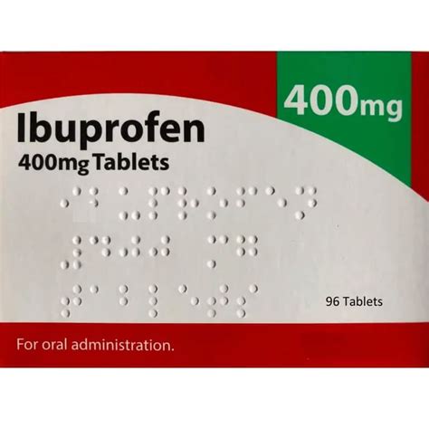 Ibuprofen 400mg 96 Coated Tablets Heald Green