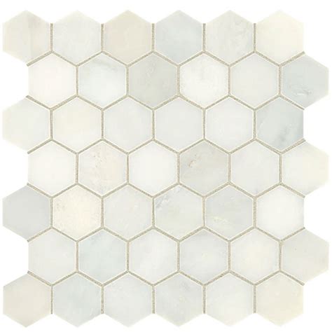 Daltile Marble 2 Hex Mosaics Honed Tile Stone Colors