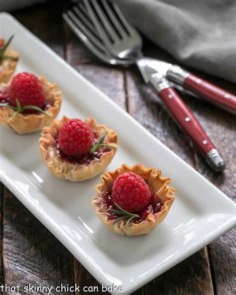 Raspberry Brie Bites Easy And Elegant That Skinny Chick Can Bake