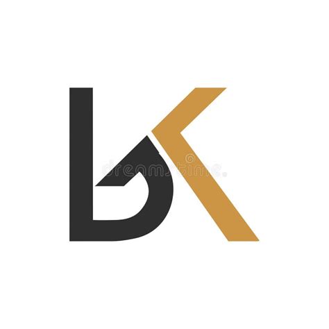 Creative Abstract Letter Kb Logo Design Linked Letter Bk Logo Design