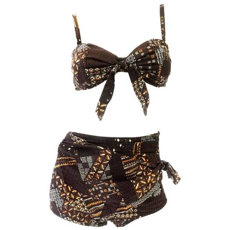 Sea Bs Indonesian Cotton Batik Bikini Late 1960s For Sale At 1stDibs Bikini Batik Bikini