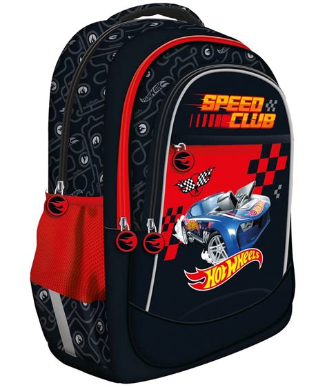 Plecak szkolny Hot Wheels ST Majewski komory chłopięy BP L