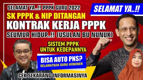 SELAMAT SK PPPK SUDAH DITANGAN MELIHAT KONTRAK PPPK SEUMUR