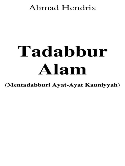 Tadabbur Alam Pdf