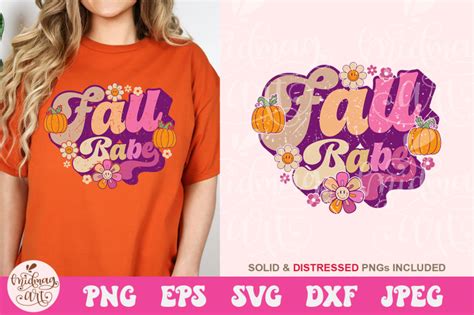 Fall Babe SVG Retro Fall Sublimation By Midmagart TheHungryJPEG