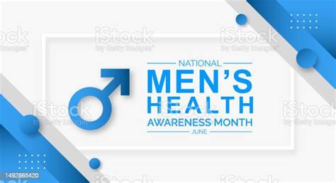 National Mens Health Awareness Month Background Or Banner Design