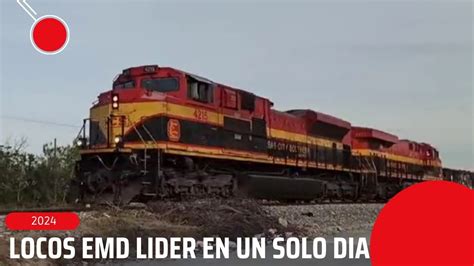 Trenes de CPKC en Reynosa Locomotoras EMD Líderes en un sólo día