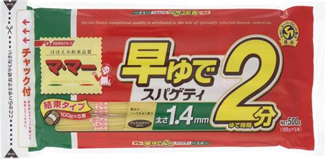 Jp マ・マー 早ゆでスパゲティ 日清フーズ マ・マー早ゆで2分スパゲティ14mm 500g 食品・飲料・お酒