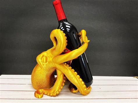 3d Printed Octopus Wine Holder Etsy