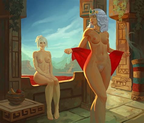 Riven Qiyana Commission By Elbnzhada Hentai Foundry