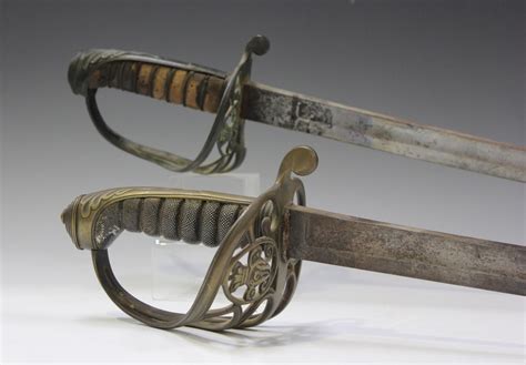 A Victorian Pattern Infantry Officer S Sword With Slightly Curved