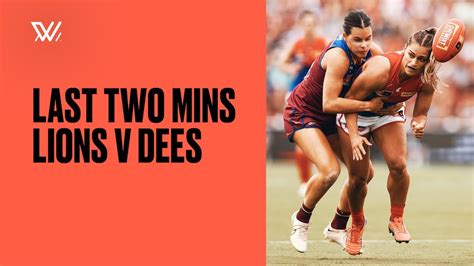 Last Two Minutes Brisbane V Melbourne 2022 Nab Aflw Grand Final