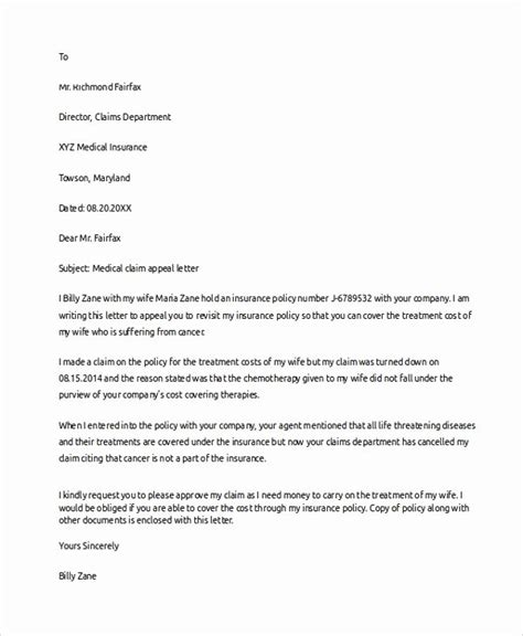 Insurance Denial Letter Template