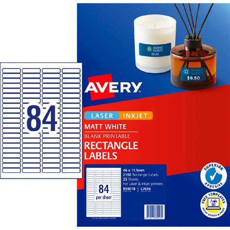 Avery Up Laser Mini Labels White Sheets Ebay