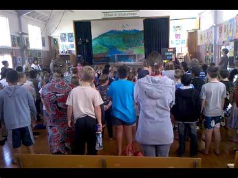 Hawera Primary Singing The New Zealand Anthem YouTube