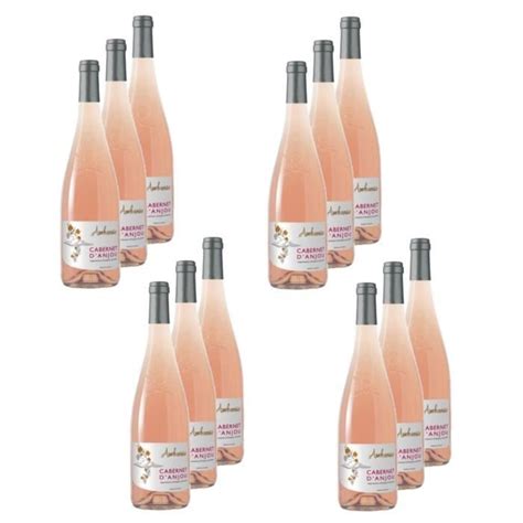 Les Caves de la Loire Lot 12x Vin rosé Ambroisie Cabernet d Anjou AOC