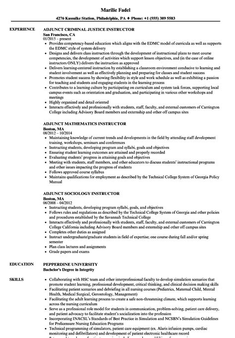 Adjunct Professor Resume | | Mt Home Arts