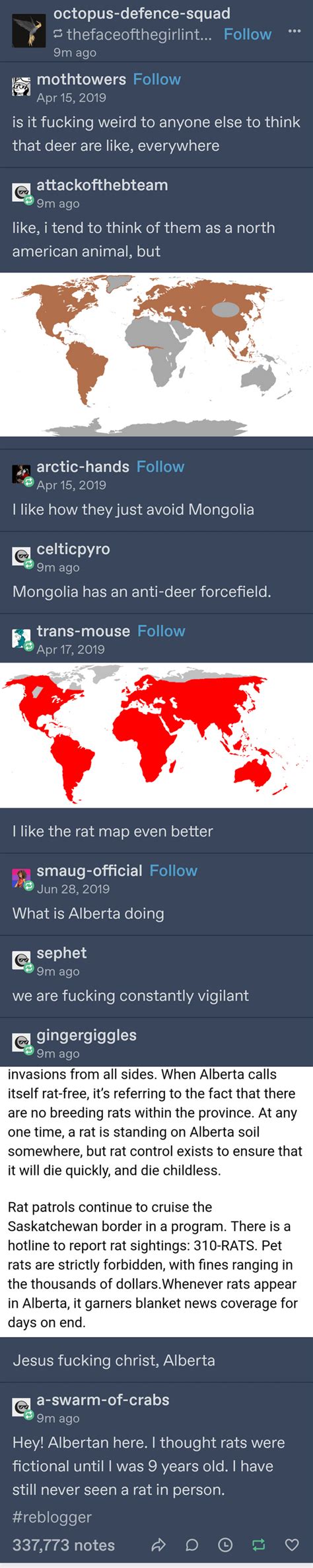 Animal population maps : r/CuratedTumblr