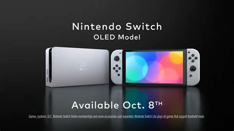 Switch OLED model announced, launches in October