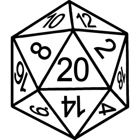 D20 Dice Vinyl Decal