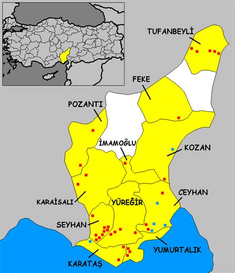 Adana Map - Turkey