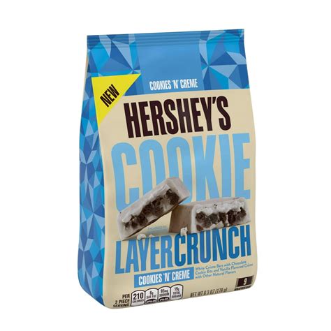 Hersheys Cookie Layer Crunch Cookies N Creme Candy Bar 63 Oz