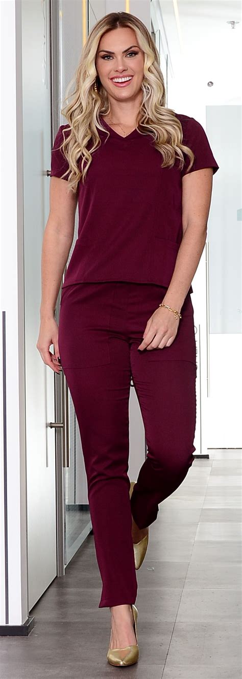 Scrub Feminino Absolute Marsala Jaleco Online