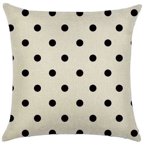 Декоративные подушки, чехол, черно-белое постельное белье из хлопка с ...