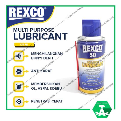 Jual REXCO 50 PELUMAS SERBAGUNA ANTI KARAT MULTI LUBRICANT PURPOSE