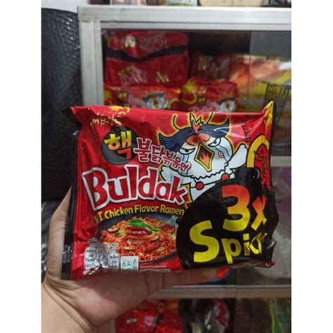 Jual Samyang X Spicy Buldak Hot Chicken Ramen Instant Noodle Ramyeon Halal Shopee Indonesia