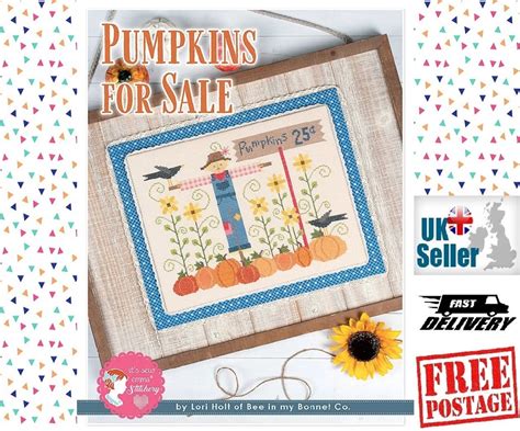 Pumpkins For Sale Cross Stitch Pattern By Lori Holt And Its Sew Emma Lori S Happy Colours Etsy