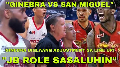 Eto Na Ginebra Biglaang Adjustment Line Up Ng Smb Puro Star Player