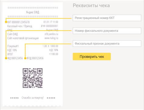 Проверить кассовый чек - Яндекс ОФД. Справка