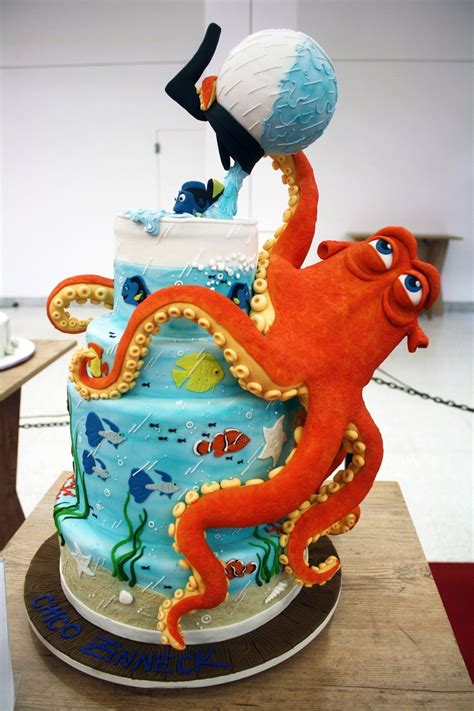 Hank The Septopus From Finding Dory Sculpted 3d Cake Oc Artofit